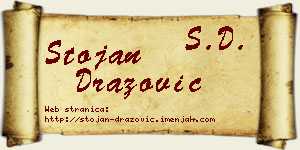 Stojan Dražović vizit kartica